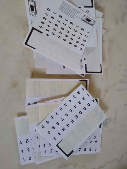 Photo of free Sticky Numbers & Letters (Denton DA12) #1