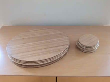 Photo of free John Lewis bamboo heat resistant table mats and coasters (Wakefield WF1) #1