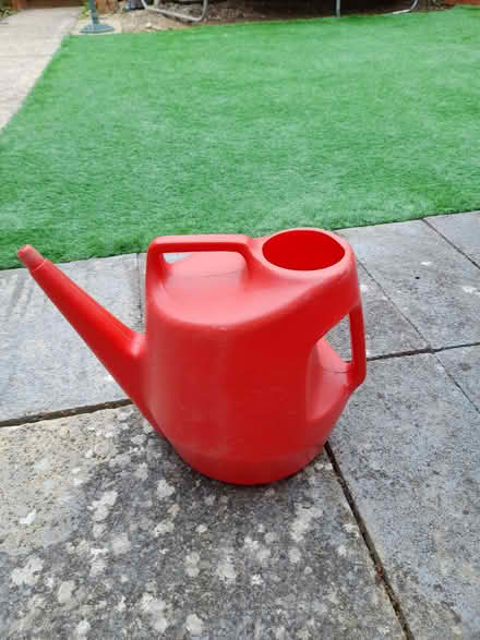 Photo of free Red watering can no rose head on it (Warden Hill GL51) #1