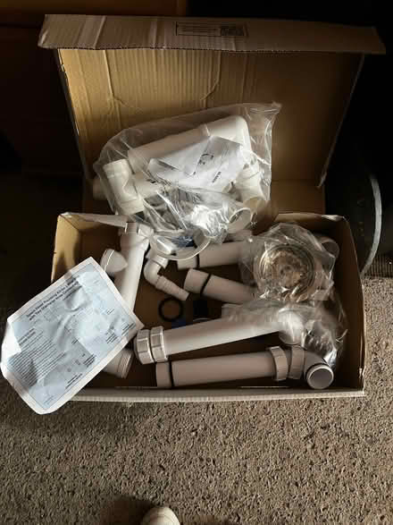 Photo of free Box with new plumbing equipment (Taunton Lyngford District Ward TA2) #1