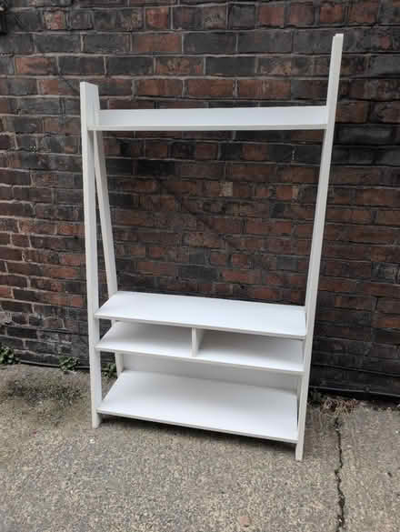 Photo of free Large white TV stand (WA10) #1