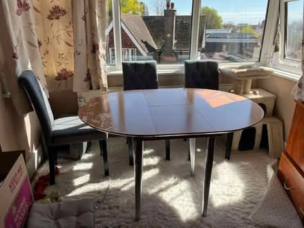 Photo of free Table - extendable 47" L x 35.5W (extended) 35" x 35" small (Eastbourne BN21) #2