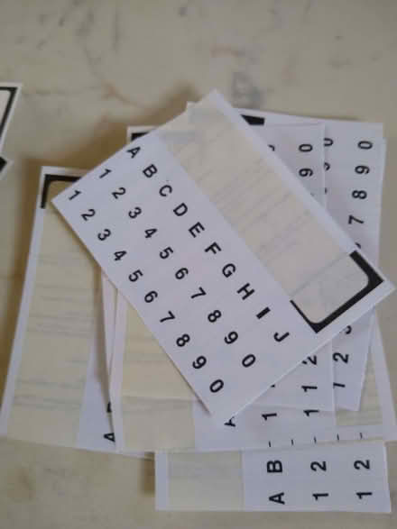 Photo of free Sticky Numbers & Letters (Denton DA12) #3