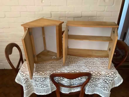 Photo of free Bathroom cupboards (Brassington DE4) #3