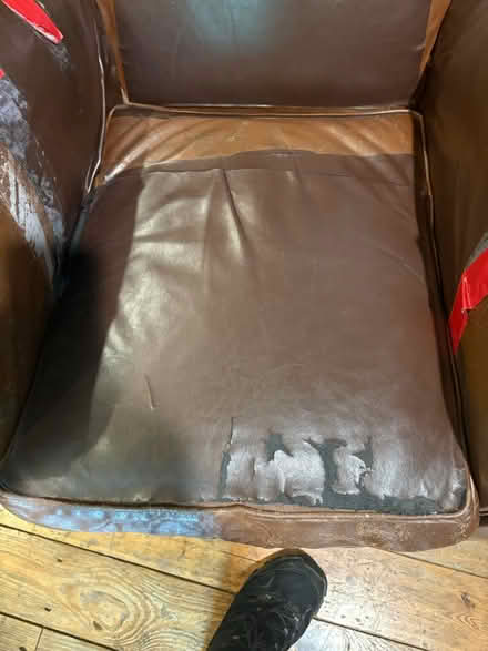 Photo of free Leather club chair (Barrytown/Red Hook 12507) #3