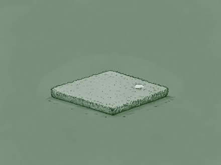 Photo of Small pieces of artificial turf (White Walls BB9) #1