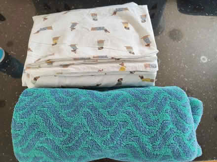 Photo of free Toddler duvet cover and towel (Ha53rn) #1