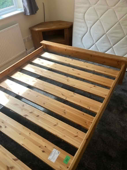 Photo of free King size Pine bed and mattress (Didsbury M20) #2