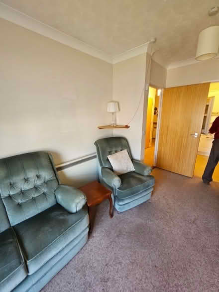 Photo of free Green sofa and chairs (Colchester CO1) #3