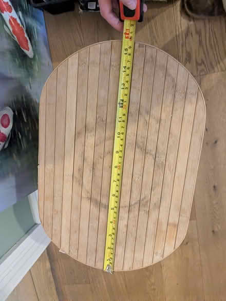 Photo of free Small bamboo washing basket (M32 stretford) #3