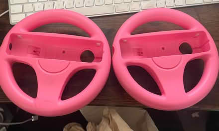 Photo of free 2 Pink Wii Wheels for Mario Kart (Rackheath NR13) #1