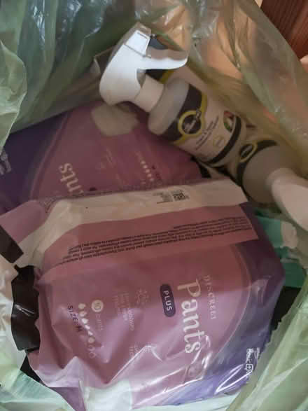 Photo of free Bag full of continence products (Great Sutton CH66) #1