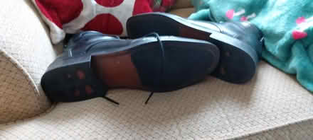 Photo of free Mens Black leather shoes Size 12. (Slaithwaite HD7) #3