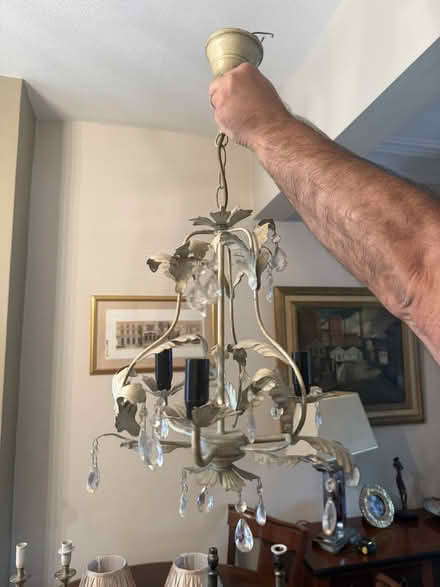 Photo of free pair of cream ceiling lights (EN5) #1