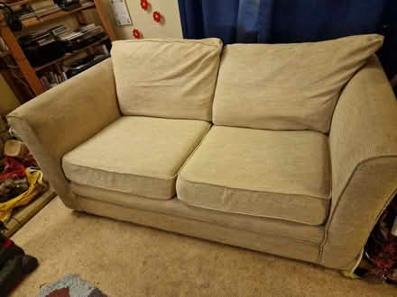 Photo of free Oatmeal two seater sofa (Stroud GL5) #2