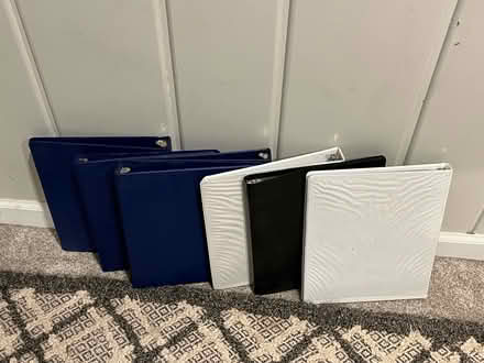 Photo of free 6 Binders, many sleeve protectors (Randolph Hills (Ashley Drive)) #1