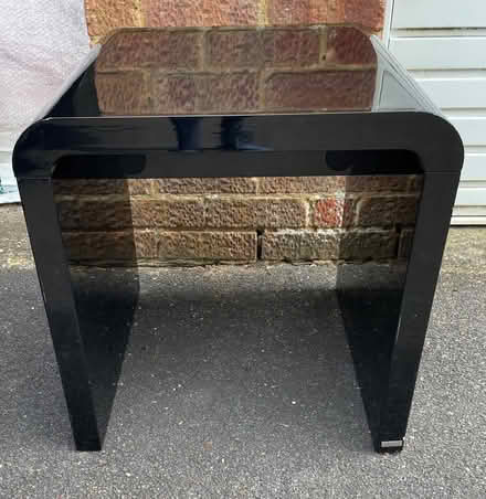 Photo of free Black lacquered side table (Widmer End HP15) #2