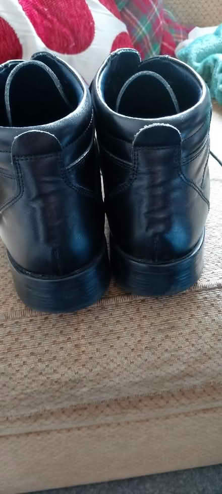Photo of free Mens Black leather shoes Size 12. (Slaithwaite HD7) #2