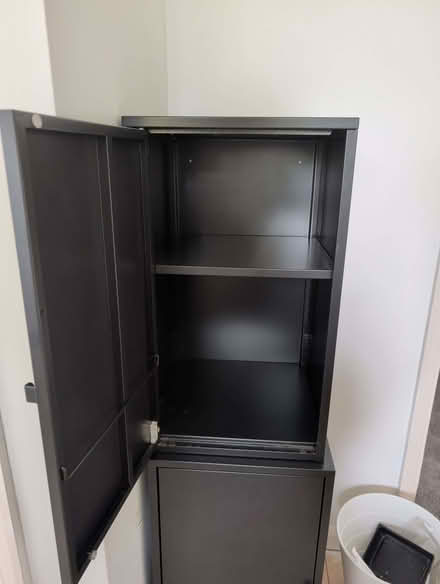 Photo of free Black Metal Storage Cabinet x2 (Brentwood CM13) #3