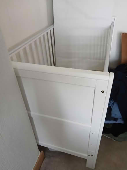 Photo of free White cotbed with mattress (Southport PR9) #3