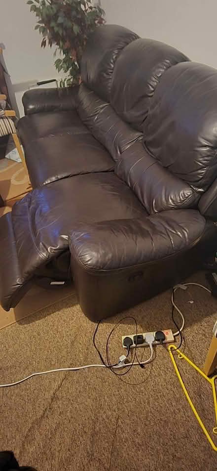 Photo of free 2 leather recliner couches (Charminster BH8) #1