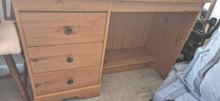Photo of free Wooden desk with drawers (CR8) #1