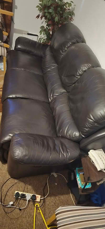 Photo of free 2 leather recliner couches (Charminster BH8) #4