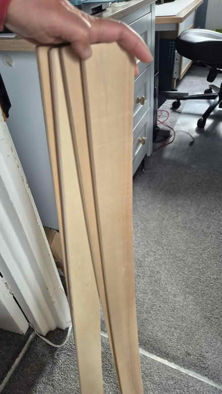 Photo of free 4 wooden single bed slats (Downham BR1) #1