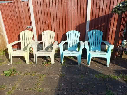 Photo of free 4 Moulded New England Style Garden Chairs (Dean Row SK9) #1