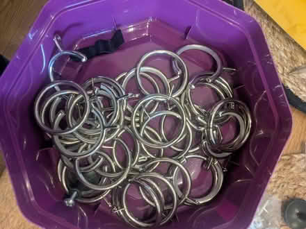 Photo of free Metal curtain hooks (M32 stretford) #1