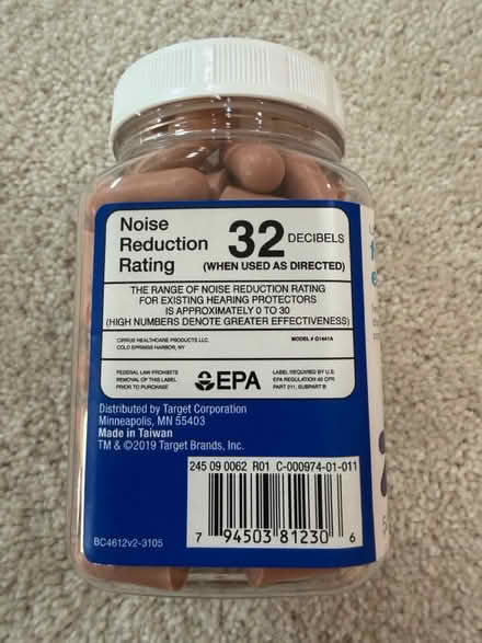 Photo of free ~48 Pair Foam Earplugs (Darien - near 75th x Cass Ave.) #3
