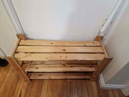 Photo of free Wooden shoe rack (West Kensington W14) #3