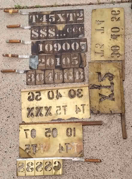 Photo of free Copper stencils with wood handles (Downtown Natick) #1