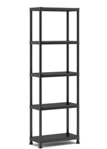 Photo of free Black plastic 5 tier shelving unit (Florence Park OX4) #1