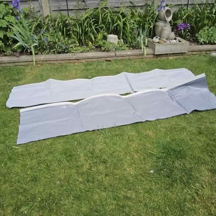 Photo of free 2 lengths of caravan c rail skirting pvc grey (Churchgate EN8) #1