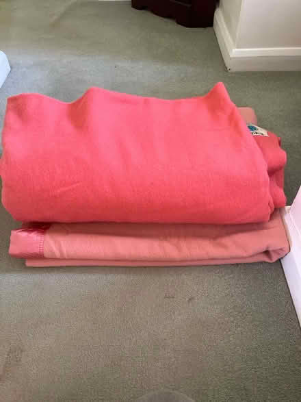 Photo of free 2 x wool blankets , double size (Brecon) #1