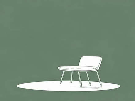 Photo of furnishing (tables, chairs, lighting, cushions, blankets, rugs) for an art studio (Mill Hill, The Broadway NW7) #1