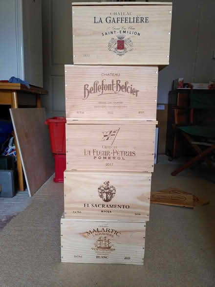 Photo of free Small Wooden Wine Boxes (Whitehill EH22) #2