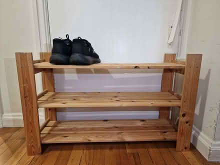 Photo of free Wooden shoe rack (West Kensington W14) #4