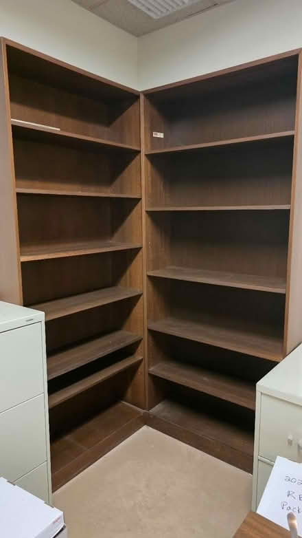 Photo of free Tall Wood Shelves (Winchester) #1