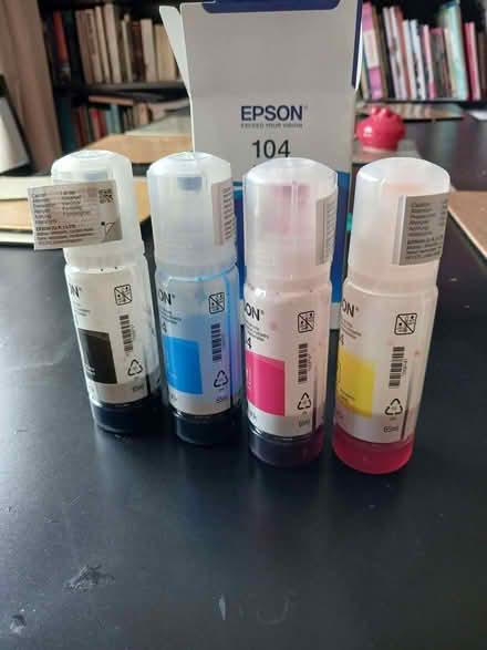 Photo of free Part used Epson 104 ink bottles (Baswich ST17) #2