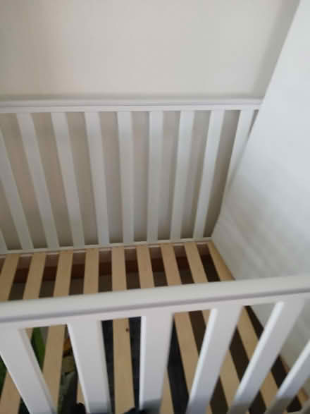 Photo of free White cotbed with mattress (Southport PR9) #2