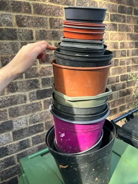 Photo of free Plant pots and trays various sizes (ME15 8) #1