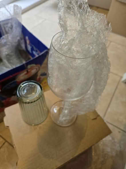 Photo of free Mixed box of kitchen stuff mainly wine & ikea glasses plus b (Bournville B30) #1