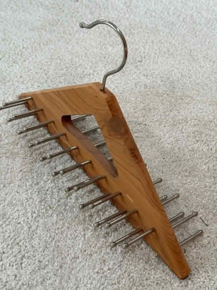 Photo of free Deluxe "Woodlore" Cedar Tie Hanger (Darien - near 75th x Cass Ave.) #3
