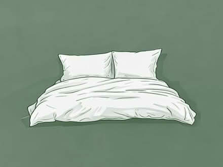 Photo of White single or double duvet cover (Milford DE56) #1