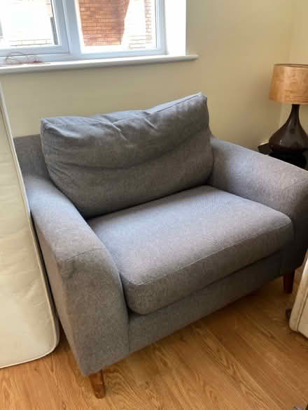 Photo of free Gray Armchair (Didsbury M20) #1