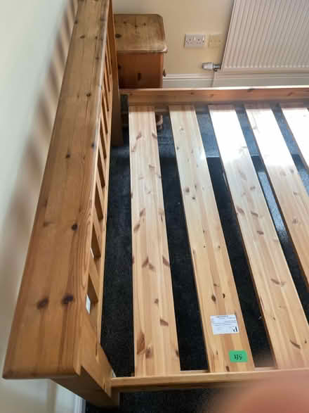 Photo of free King size Pine bed and mattress (Didsbury M20) #3