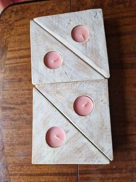 Photo of free Wooden tealight hders (Ormesby St Margaret NR29) #3