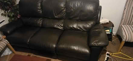 Photo of free 2 leather recliner couches (Charminster BH8) #3
